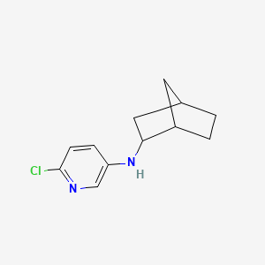 molecular formula C12H15ClN2 B13294113 N-{bicyclo[2.2.1]heptan-2-yl}-6-chloropyridin-3-amine 