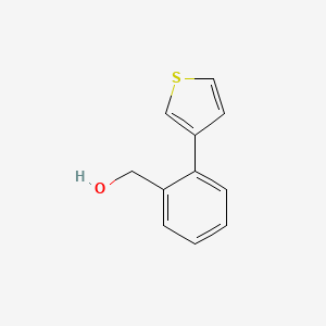 molecular formula C11H10OS B13294129 [2-(Thiophen-3-yl)phenyl]methanol CAS No. 773872-99-4