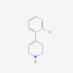 molecular formula C11H12ClN B13294219 4-(2-Chlorophenyl)-1,2,3,6-tetrahydropyridine 