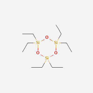 molecular formula C12H30O3Si3 B1329422 Hexaethylcyclotrisiloxane CAS No. 2031-79-0
