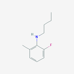 molecular formula C11H16FN B13294227 N-butyl-2-fluoro-6-methylaniline 