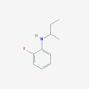 molecular formula C10H14FN B13294304 N-(butan-2-yl)-2-fluoroaniline 