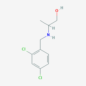 molecular formula C10H13Cl2NO B13294325 2-{[(2,4-Dichlorophenyl)methyl]amino}propan-1-ol 