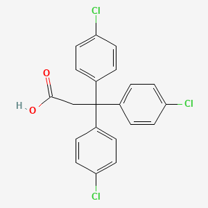 molecular formula C21H15Cl3O2 B1329433 3,3,3-Tris(4-chlorophenyl)propionic acid CAS No. 2168-06-1