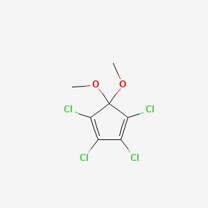 molecular formula C7H6Cl4O2 B1329435 5,5-Dimethoxy-1,2,3,4-tetrachlorocyclopentadiene CAS No. 2207-27-4