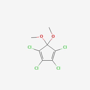 molecular formula C7H6Cl4O2 B1329435 1,2,3,4-Tetrachloro-5,5-dimethoxycyclopenta-1,3-diene CAS No. 2207-27-4