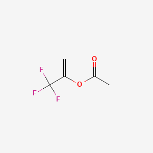 molecular formula C5H5F3O2 B1329438 1-(Trifluoromethyl)vinyl acetate CAS No. 2247-91-8