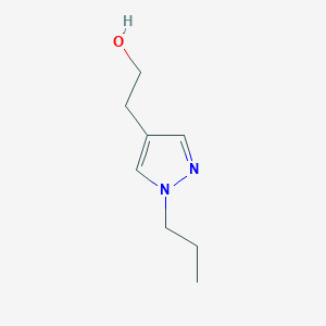 molecular formula C8H14N2O B13294394 2-(1-propyl-1H-pyrazol-4-yl)ethan-1-ol 