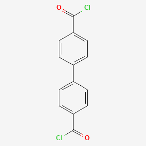 molecular formula C14H8Cl2O2 B1329442 [1,1'-Biphenyl]-4,4'-dicarbonyl dichloride CAS No. 2351-37-3