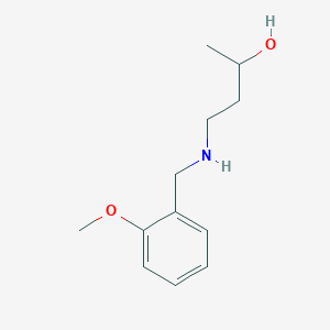 molecular formula C12H19NO2 B13294430 4-{[(2-Methoxyphenyl)methyl]amino}butan-2-ol 