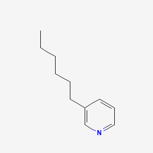 molecular formula C11H17N B1329444 3-Hexylpyridine CAS No. 6311-92-8