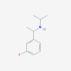 molecular formula C11H16FN B13294458 [1-(3-Fluorophenyl)ethyl](propan-2-yl)amine 