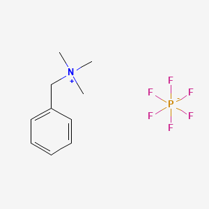 molecular formula C10H16F6NP B1329447 N-Benzyl-N,N,N-trimethylammonium hexafluorophosphate CAS No. 6427-70-9