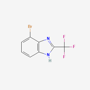 molecular formula C8H4BrF3N2 B1329448 Benzimidazole, 4-bromo-2-(trifluoromethyl)- CAS No. 6587-23-1