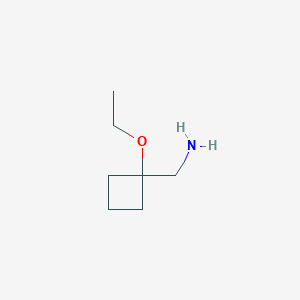 molecular formula C7H15NO B13294531 (1-Ethoxycyclobutyl)methanamine 