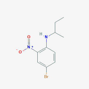 molecular formula C10H13BrN2O2 B13294575 4-bromo-N-(butan-2-yl)-2-nitroaniline 