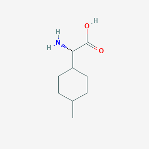 molecular formula C9H17NO2 B13294621 (2S)-2-Amino-2-(4-methylcyclohexyl)acetic acid 
