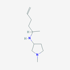 molecular formula C11H22N2 B13294642 N-(Hex-5-en-2-yl)-1-methylpyrrolidin-3-amine 