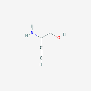 molecular formula C4H7NO B13294644 2-Aminobut-3-yn-1-ol 