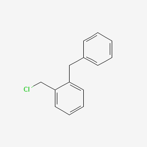 B1329465 1-(Chloromethyl)-2-(phenylmethyl)benzene CAS No. 7510-28-3