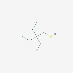 molecular formula C8H18S B13294655 2,2-Diethylbutane-1-thiol 