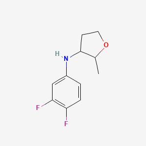 molecular formula C11H13F2NO B13294662 N-(3,4-Difluorophenyl)-2-methyloxolan-3-amine 