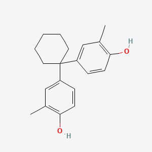 molecular formula C20H24O2 B1329472 Phenol, 4,4'-cyclohexylidenebis[2-methyl- CAS No. 2362-14-3