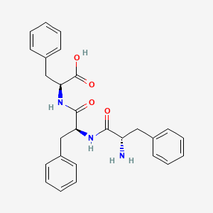 molecular formula C27H29N3O4 B1329477 Phenylalanyl-phenylalanyl-phenylalanine CAS No. 2578-81-6