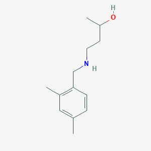 molecular formula C13H21NO B13294826 4-{[(2,4-Dimethylphenyl)methyl]amino}butan-2-ol 