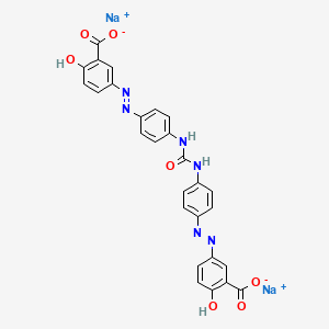 molecular formula C27H20N6NaO7 B1329484 CID 156588367 CAS No. 2829-42-7