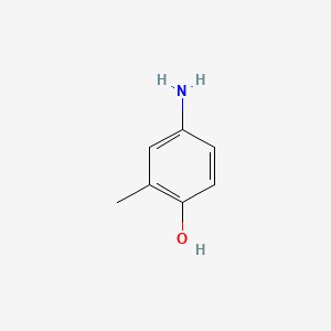 molecular formula C7H9NO B1329486 4-Amino-2-methylphenol CAS No. 2835-96-3