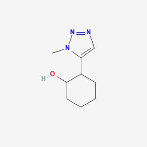 molecular formula C9H15N3O B13294866 2-(1-Methyl-1H-1,2,3-triazol-5-yl)cyclohexan-1-ol 