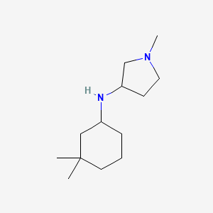 molecular formula C13H26N2 B13294908 N-(3,3-dimethylcyclohexyl)-1-methylpyrrolidin-3-amine 