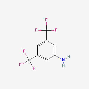 molecular formula C8H5F6N B1329491 3,5-Bis(trifluoromethyl)aniline CAS No. 328-74-5