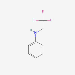 molecular formula C8H8F3N B1329494 N-(2,2,2-Trifluoroethyl)aniline CAS No. 351-61-1