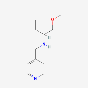 molecular formula C11H18N2O B13294980 (1-Methoxybutan-2-yl)(pyridin-4-ylmethyl)amine 