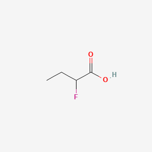 molecular formula C4H7FO2 B1329499 2-fluorobutanoic acid CAS No. 433-44-3