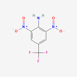 molecular formula C7H4F3N3O4 B1329500 2,6-Dinitro-4-(trifluoromethyl)aniline CAS No. 445-66-9