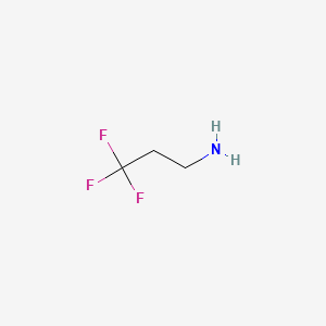 molecular formula C3H6F3N B1329503 3,3,3-三氟丙胺 CAS No. 460-39-9