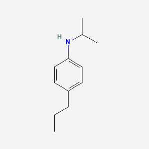 molecular formula C12H19N B13295060 N-(propan-2-yl)-4-propylaniline 
