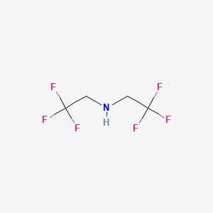 molecular formula C4H5F6N B1329507 Bis(2,2,2-trifluoroethyl)amine CAS No. 407-01-2