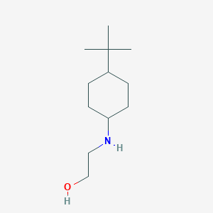 molecular formula C12H25NO B13295101 2-[(4-tert-Butylcyclohexyl)amino]ethan-1-ol 