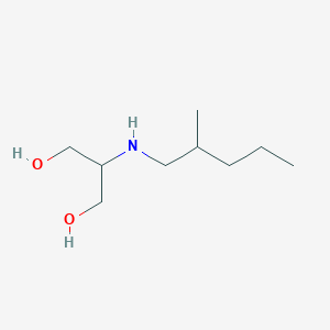 molecular formula C9H21NO2 B13295104 2-[(2-Methylpentyl)amino]propane-1,3-diol 