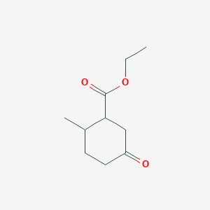molecular formula C10H16O3 B13295121 Ethyl 2-methyl-5-oxocyclohexane-1-carboxylate 
