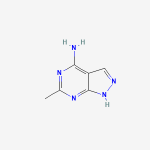 molecular formula C6H7N5 B1329513 6-Methyl-1h-pyrazolo[3,4-d]pyrimidin-4-amine CAS No. 5326-80-7