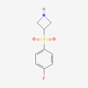molecular formula C9H10FNO2S B13295183 3-(4-Fluorobenzenesulfonyl)azetidine 