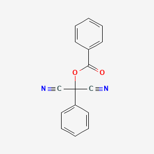 molecular formula C16H10N2O2 B1329524 alpha,alpha-Dicyanobenzyl benzoate CAS No. 5467-94-7