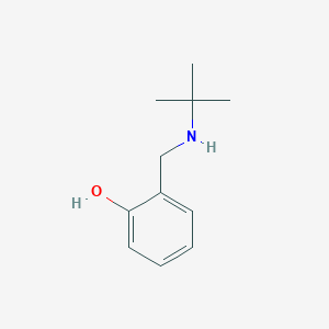 molecular formula C11H17NO B13295254 2-[(Tert-butylamino)methyl]phenol CAS No. 60399-04-4