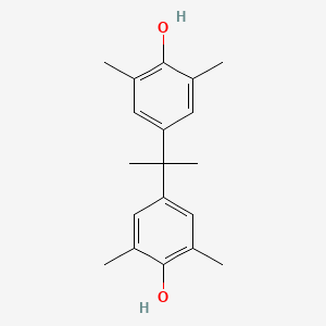 molecular formula C19H24O2 B1329526 2,2-Bis(4-hydroxy-3,5-dimethylphenyl)propane CAS No. 5613-46-7