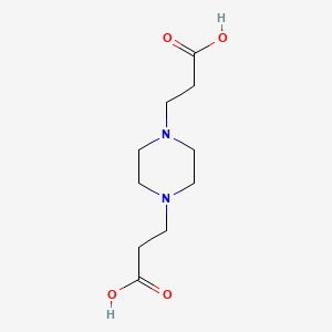 molecular formula C10H18N2O4 B1329527 1,4-双(2-羧乙基)哌嗪 CAS No. 5649-49-0